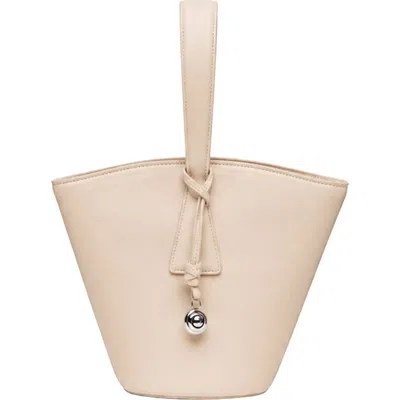 Liffner Suede Bucket Bag In Neutral