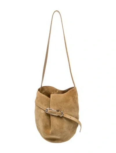 Pre-owned Liffner Suede Bucket Bag In Neutrals