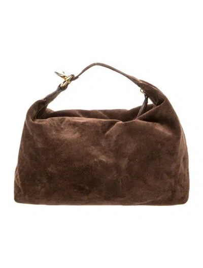 Pre-owned Liffner Suede Hobo In Brown