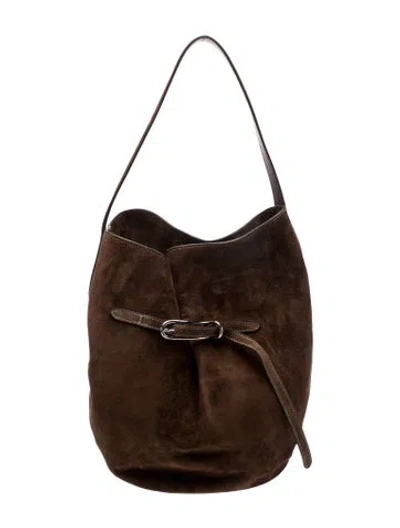 Pre-owned Liffner Suede Hobo In Brown