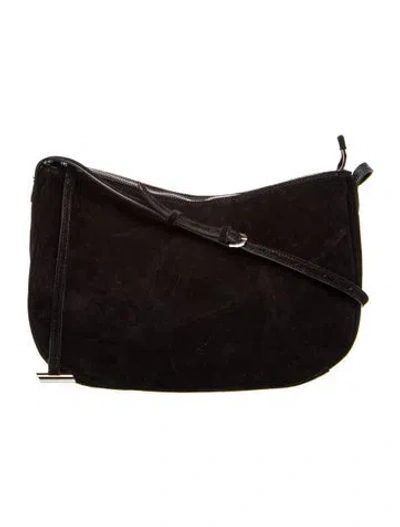 Pre-owned Liffner Suede Shoulder Bag In Black