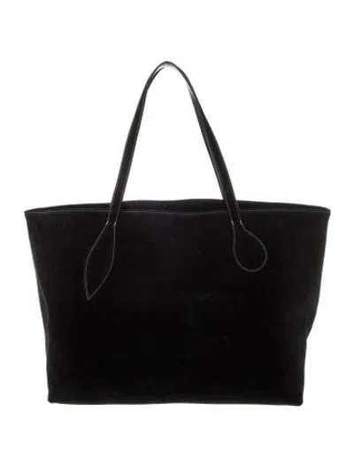 Pre-owned Liffner Suede Tote In Black