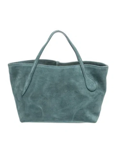 Pre-owned Liffner Suede Tote In Blue