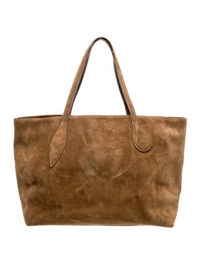 Pre-owned Liffner Suede Tote In Brown