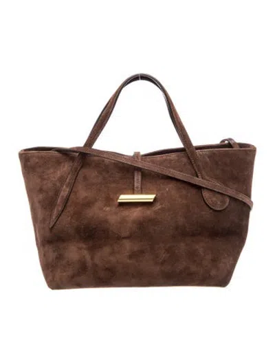 Pre-owned Liffner Suede Tote In Brown
