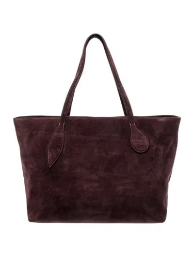 Pre-owned Liffner Suede Tote W/ Tags In Burgundy