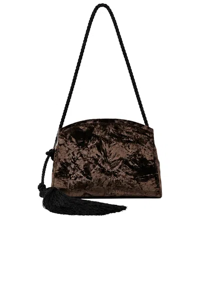 Liffner Tassel Clutch In Brown & Black