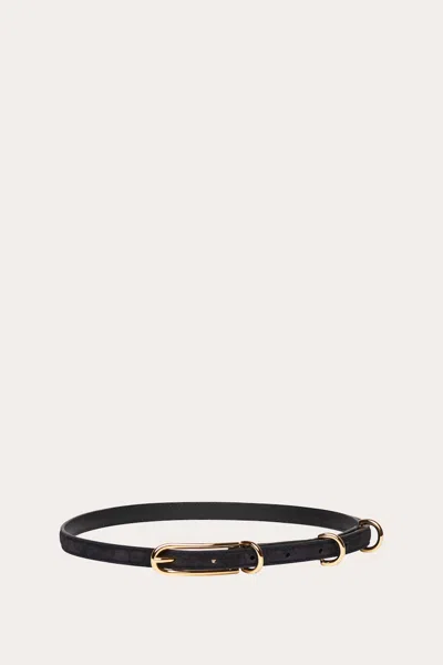 Liffner Three Keepers Belt Black Suede