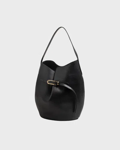 Liffner Veske Bucket Bag Belted Large In Black