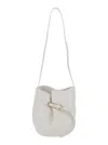 Liffner White Crossbody Bag With Single Shoulder Strap And Buckle Closure