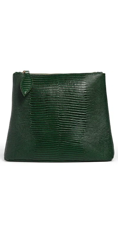 Liffner Zip Clutch Emerald In Green