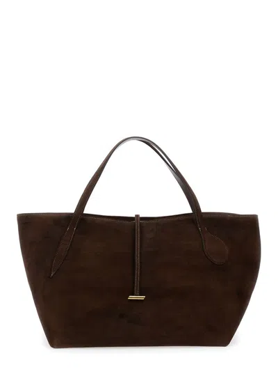 Liffner Zip Penne Tote In Brown