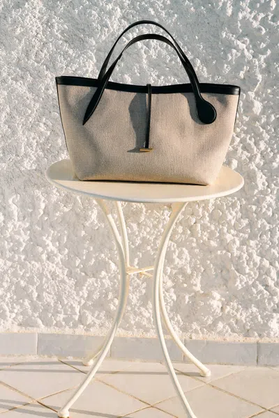 Liffner Zip Penne Tote Canvas In Purple