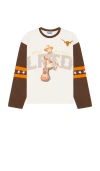 Lifted Anchors Belle Athletic T-shirt In White & Brown