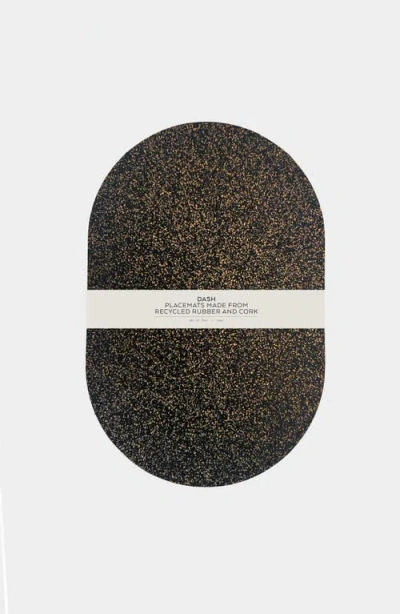 Liga Dash Oval Placemats Set Of 6 In Brown