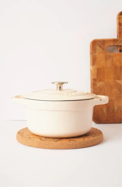 Liga Natural Cork Round Trivets In Brown