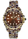 LIGHT TIME LIGHT TIME MOD. MEDITERRANEO - FULL STRASS / BROWN