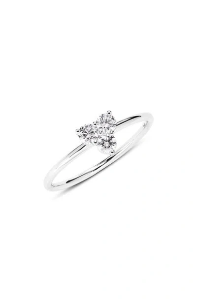 Lightbox 0.3-carat The Mini Trio Lab Grown Diamond Pendant Necklace In White/14w