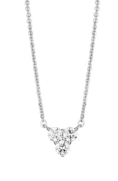 Lightbox 0.3-carat The Mini Trio Lab Grown Diamond Pendant Necklace In White/14w