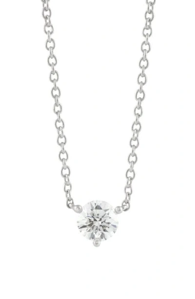 Lightbox 0.50-carat Lab Grown Diamond Pendant Necklace In White/14k White Gold