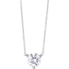 Lightbox 1-carat Lab Grown Diamond Necklace In White/14k White Gold