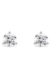 Lightbox 1-carat Round Lab Grown Diamond Stud Earrings In White/14k White Gold