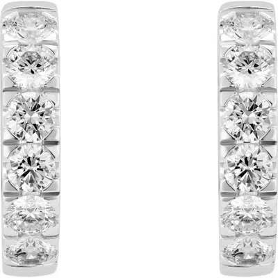 Lightbox 1.2-carat Lab Grown Diamond Huggie Hoop Earrings In White/14w