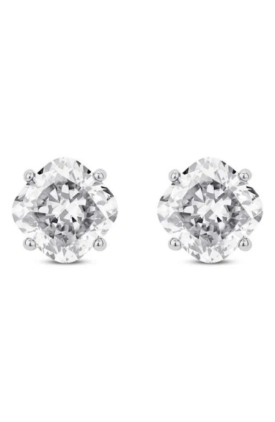 Lightbox 2-carat Lab Grown Diamond Solitaire Stud Earrings In White/14w