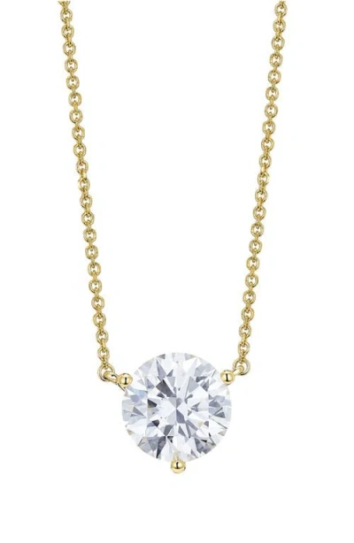 Lightbox 2-carat Solitaire Lab Grown Diamond Pendant Necklace In Gold