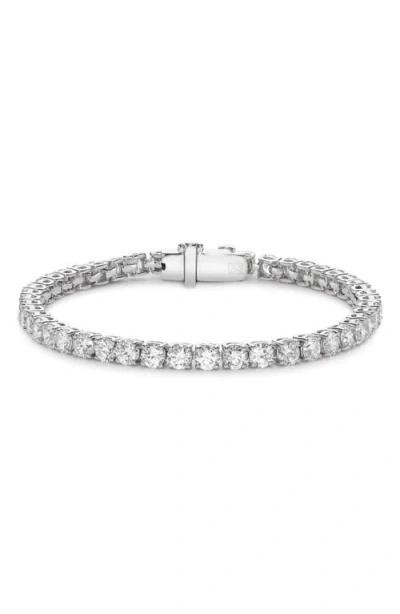 Lightbox 6.75-carat Lab Grown Diamond Tennis Bracelet In White/14w