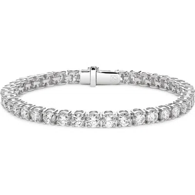 Lightbox 9.25-carat Lab Grown Diamond Tennis Bracelet In White/14w