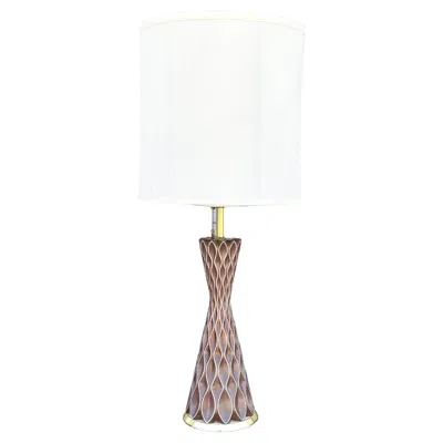Pre-owned Lightolier 1950s Mid Century Honeycomb Lamp By Gerald Thurston For  In Transparent