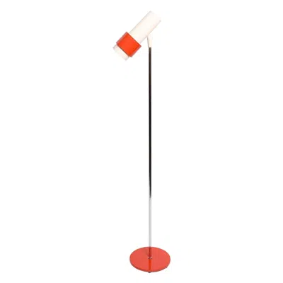 Pre-owned Lightolier 1970s  Floor Lamp In Orange