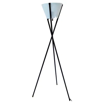 Pre-owned Lightolier Gerald Thurston For  Tripod Floor Lamp In Transparent