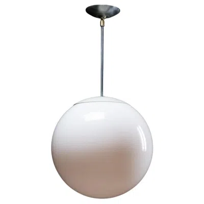 Pre-owned Lightolier Group Of 10 Large Mcm Globe Lights By  In Transparent