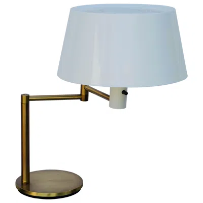 Pre-owned Lightolier Impeccable Extendable Arm Lumilux Study Lamp By Gerald Thurston For  In Transparent