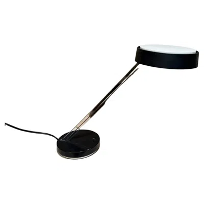 Pre-owned Lightolier Mcm Modernist  Adjustable Desk Table Task Lamp In Black