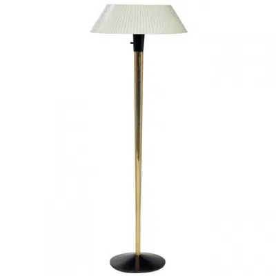 Pre-owned Lightolier Mid Century Brass Floor Lamp  In Sand