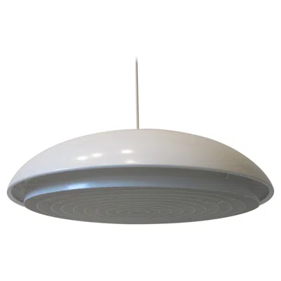 Pre-owned Lightolier Mid Century Domed Pendant Chandelier In Transparent