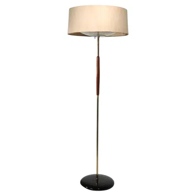 Pre-owned Lightolier Mid Century Floor Lamp By Gerald Thurston For  In Brown