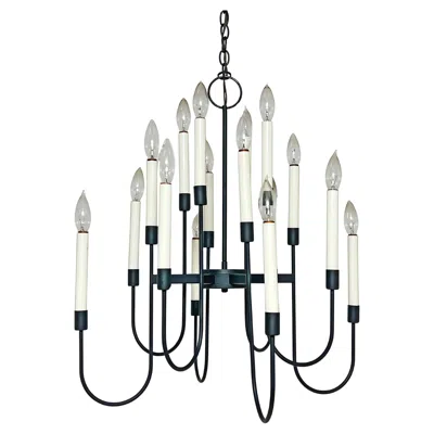 Pre-owned Lightolier Mid-century  Sixteen Bulb Chandelier, Circa 1960s In Transparent