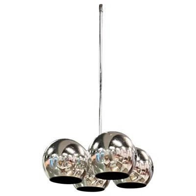 Pre-owned Lightolier Mid-century Modern Pendant By  In Transparent
