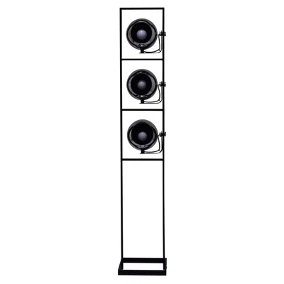 Pre-owned Lightolier Model 8180 Floor Lamp In The Style Of Angelo Lelli In Black