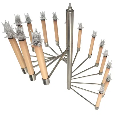 Pre-owned Lightolier Nickel Staircase Light Fixture In Sand