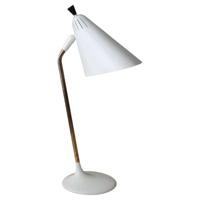 Pre-owned Lightolier Rare Mid Century Modern  Fiberglass Desk Lamp Gerald Thurston 1950s In Transparent