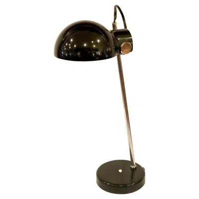 Pre-owned Lightolier Rare Space Age  Desk Table Lamp In Black