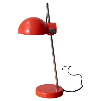 Pre-owned Lightolier Space Age Orange 1960s Japanese Desk Task Lamp By