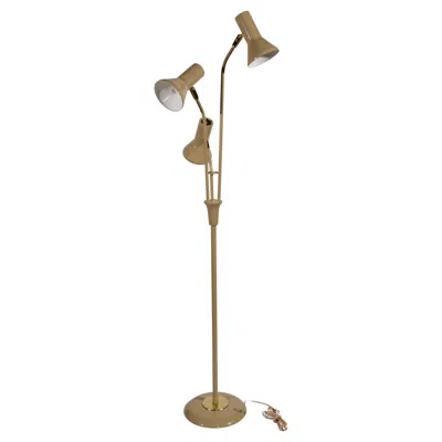 Pre-owned Lightolier Triennale Floor Lamp Attributed To Gerald Thurston For , 1960s In Brown