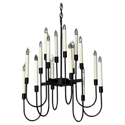 Pre-owned Lightolier Vintage Sixteen Arm Chandelier By  In Transparent