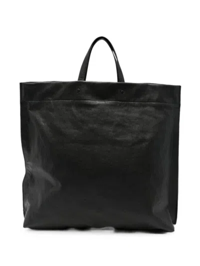 Lihann George Matti Leather Tote Bag In Black